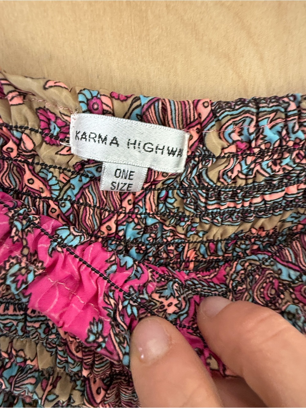 Bohemian Wide-Leg Printed Palazzo Pants in Pink & Orange - Picture 7 of 12